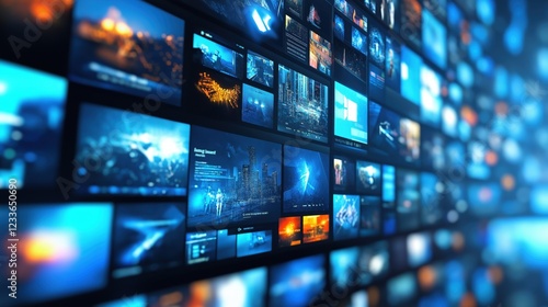 digital abstract background, monitor, news, television, speed, motion, security, breaking news, breaking news