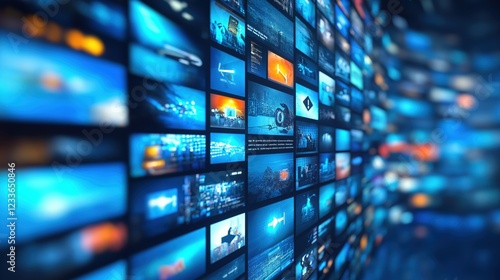 digital abstract background, monitor, news, television, speed, motion, security, breaking news, breaking news