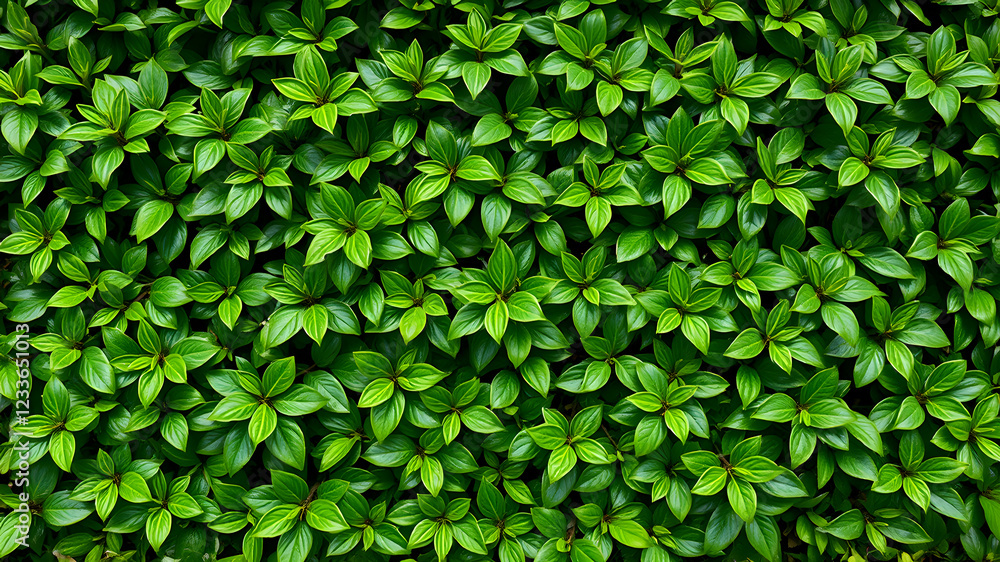 Lush leaves of boxwood background pattern Lush leaves of boxwood background pattern