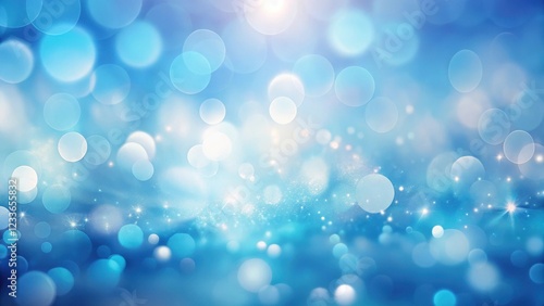 A soft blue blur with a subtle gradient effect in the background, creating a dreamy atmosphere