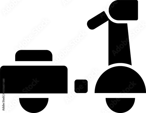 Rounded Filled E-Scooter Icon