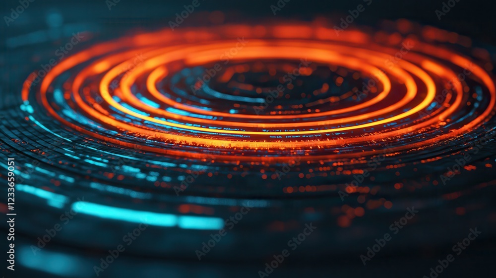Abstract Colorful Circular Patterns with Light Effects Abstract Colorful Circular Patterns with Light Effects