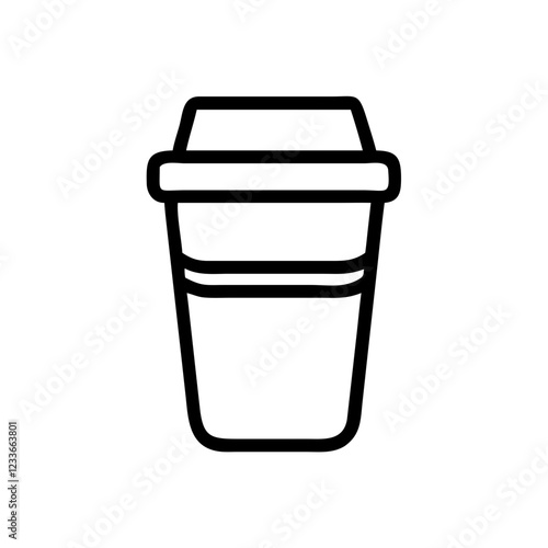 plastic cup icon design