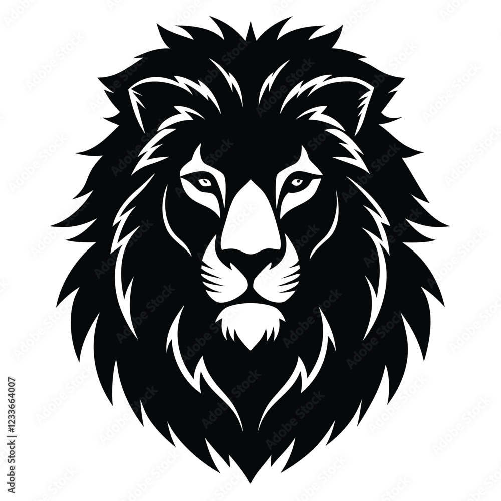 The large lion-head illustrations The large lion-head illustrations