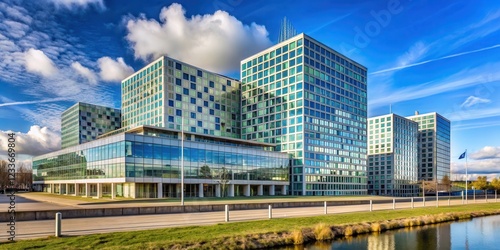 Historic International Criminal Court building in The Hague Netherlands, Hague