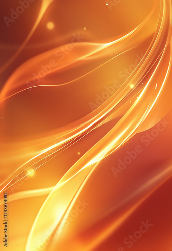 Orange and Saffron gradient background. PowerPoint and Business background modern office interior with blurred background

