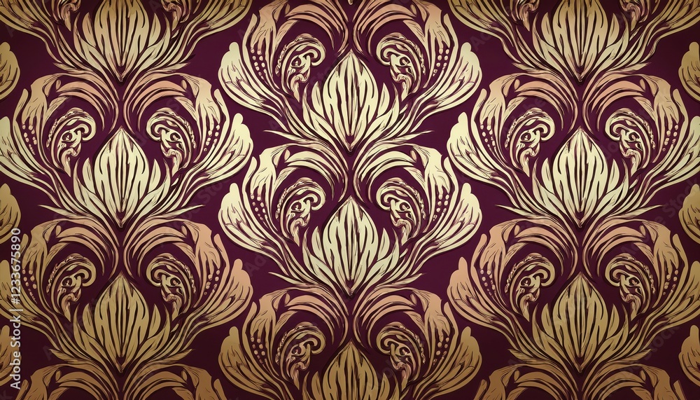 Elegant and Timeless Damask Pattern Seamless Vector Backdrop Ideal for Digital Art, Home Decor, and Design Inspiration Elegant and Timeless Damask Pattern Seamless Vector Backdrop Ideal for Digital Art, Home Decor, and Design Inspiration