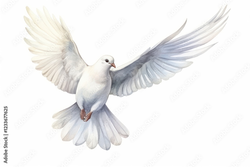 Fototapeta premium Animal white bird dove.