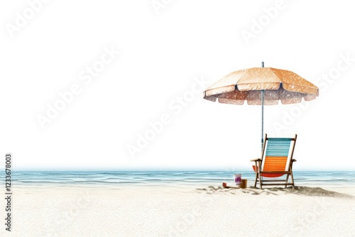 Summer beach chair furniture. photo