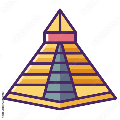 pyramid icon design