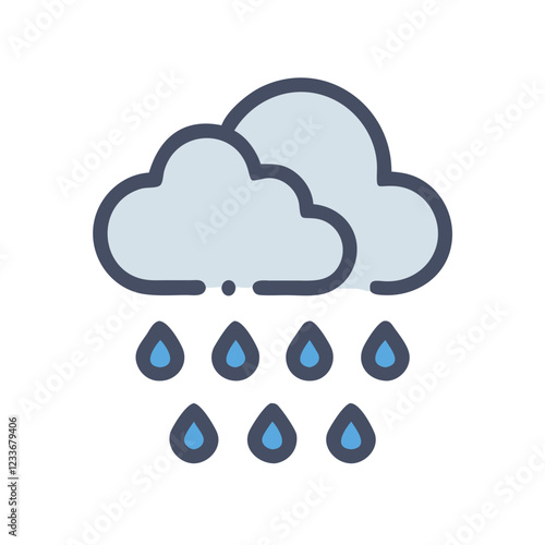 raining icon design