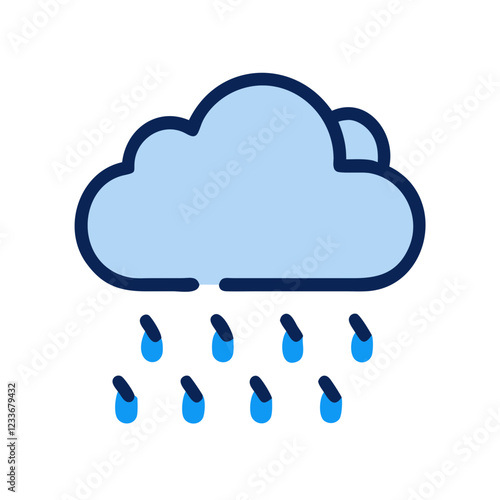 raining icon design