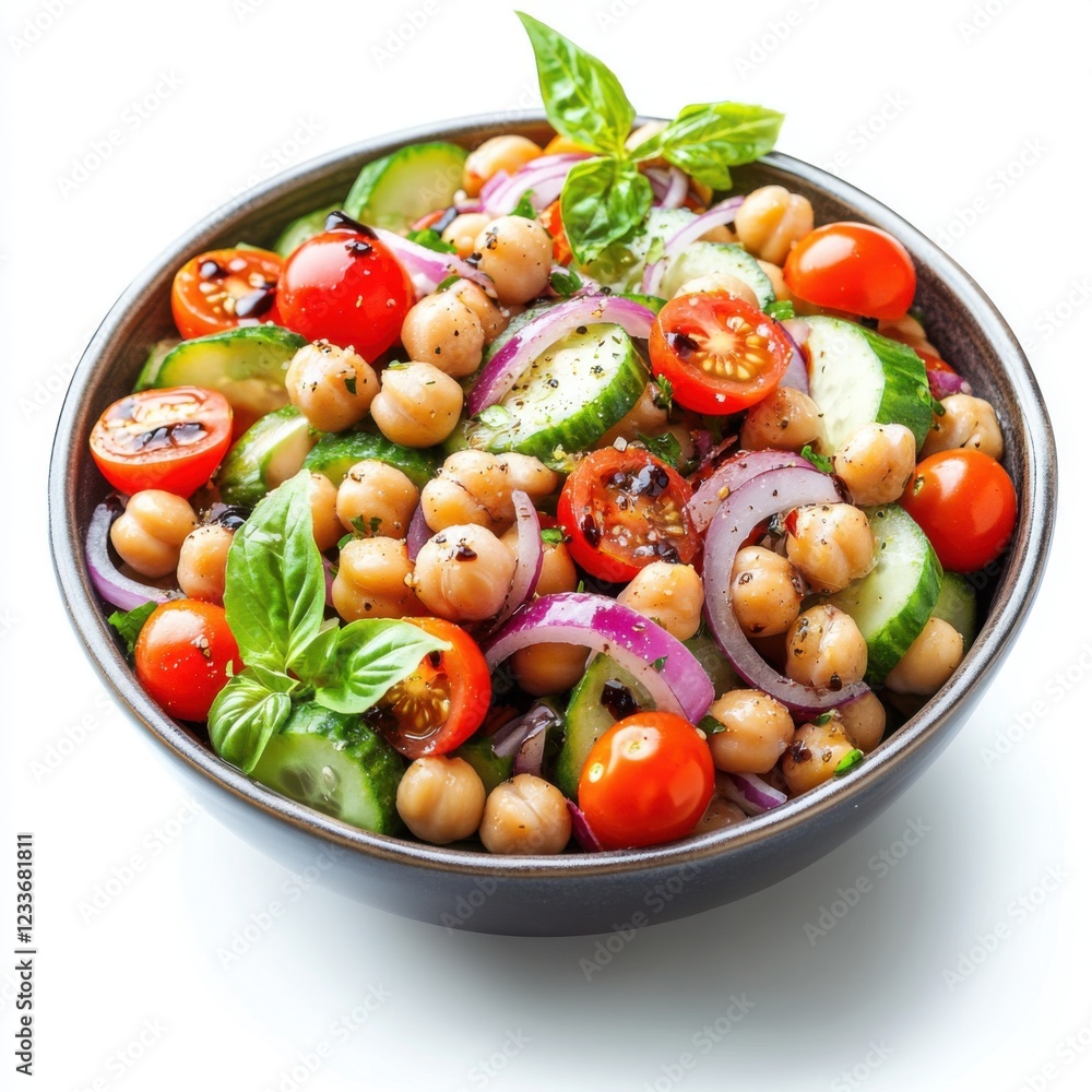 Chickpeas cucumbers cherry tomatoes Chickpeas cucumbers cherry tomatoes