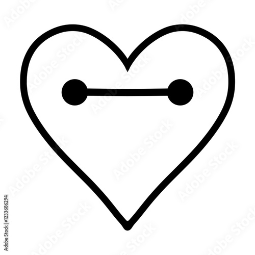 Fotografie love icon baymax