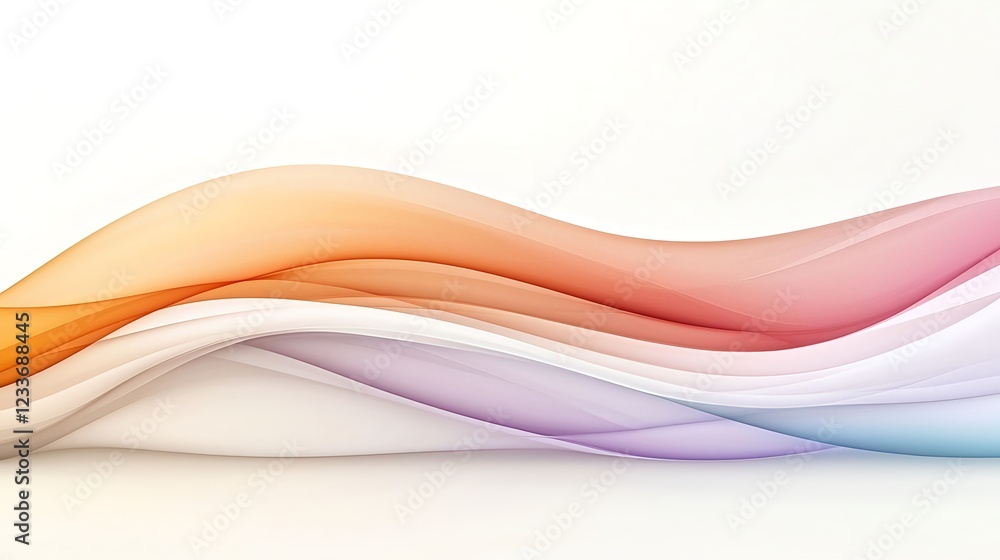 Obraz premium Abstract Colorful Waves Flowing