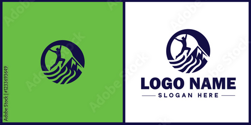 Physical Therapy icon Physiotherapy Rehab therapy Kinesiotherapy flat logo sign symbol editable vector