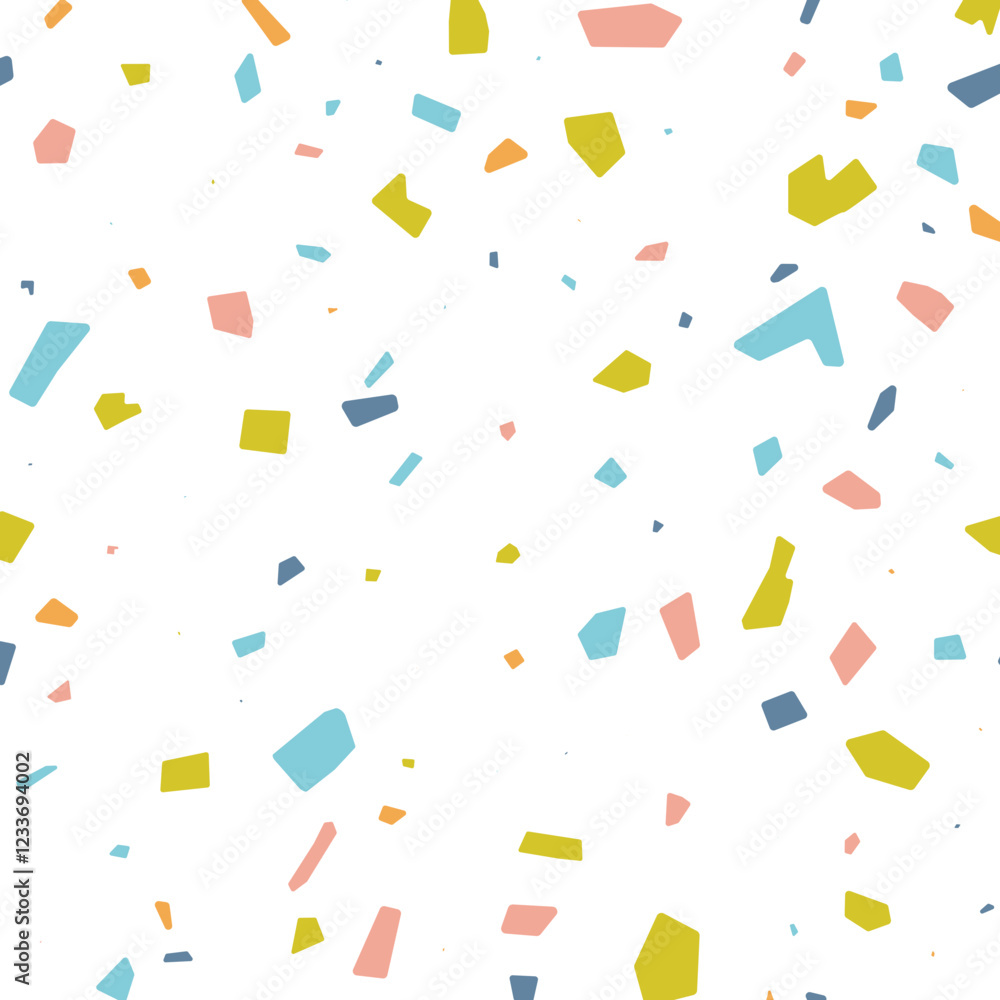 Colorful Terrazzo Pattern Seamless Illustration Colorful Terrazzo Pattern Seamless Illustration