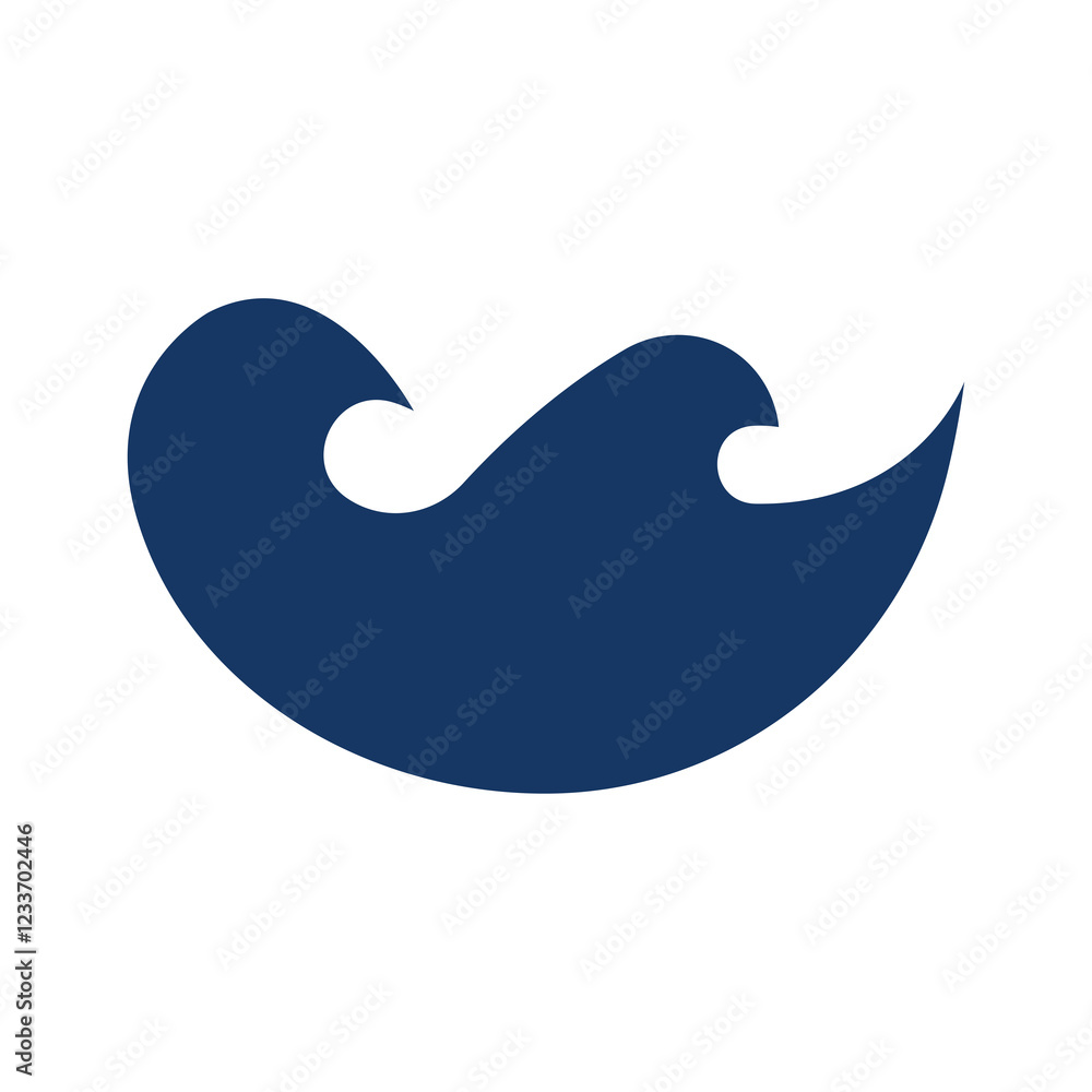 Obraz premium Wave Logo Vector Art, Icons, and Graphics