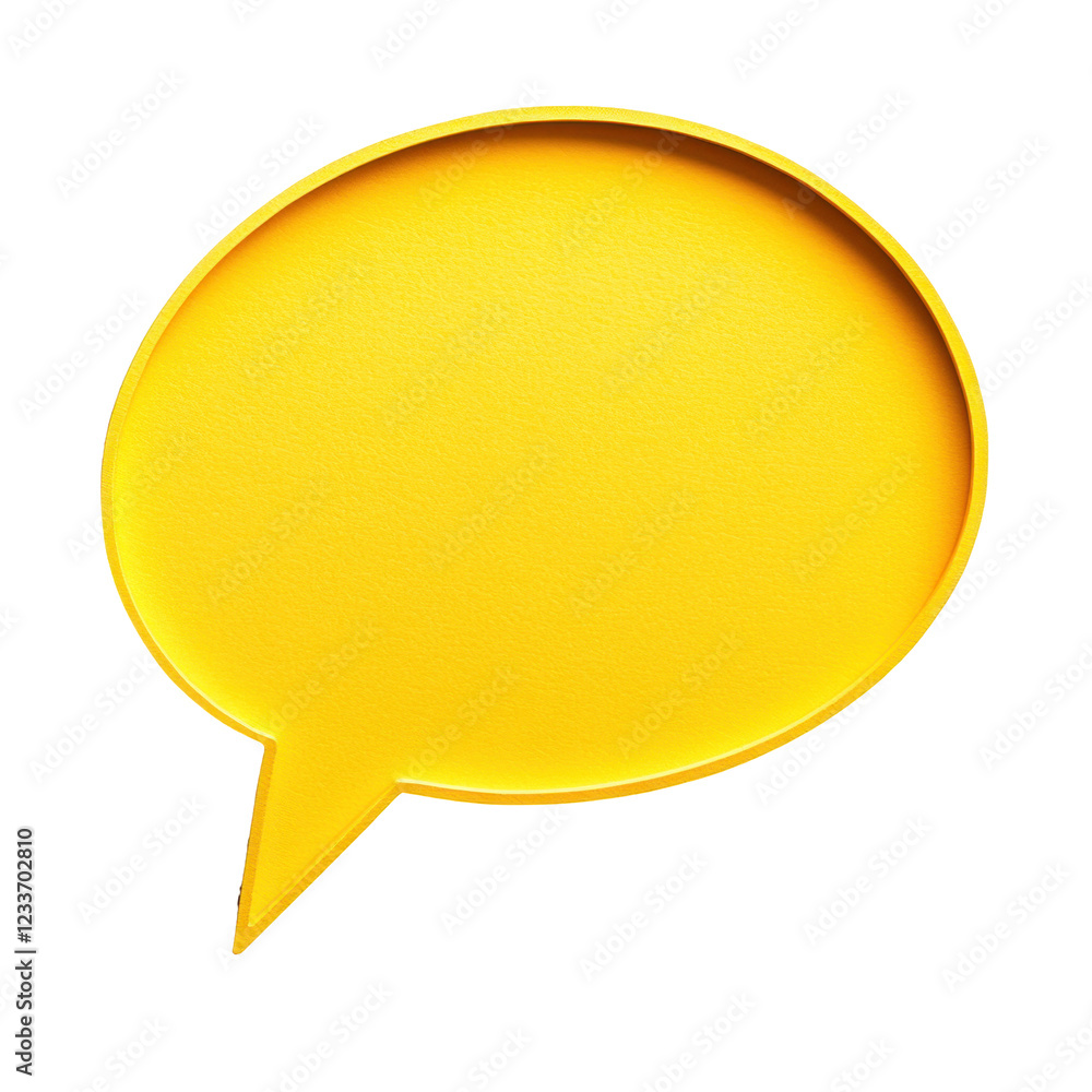 Yellow speech bubble Yellow speech bubble