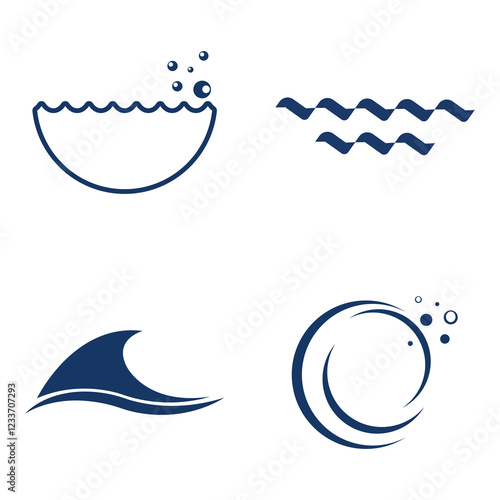 Wave Logo Vector Art, Icons, and Graphics