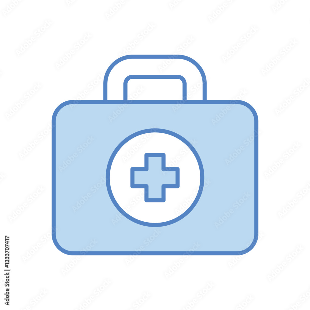 Medical Box icon design stock illustration Medical Box icon design stock illustration