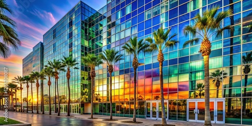 Long Beach Convention Center's Hyatt Regency Hotel Facade