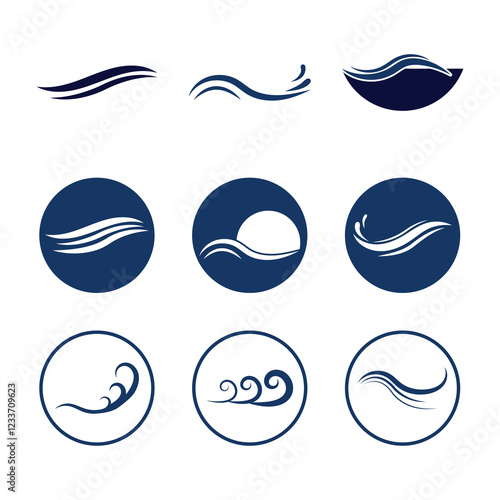Wave Logo Vector Art, Icons, and Graphics