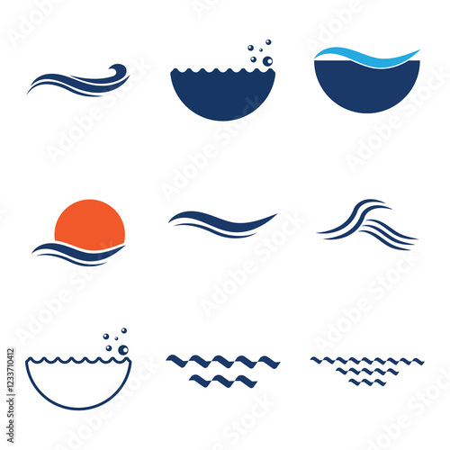 Wave Logo Vector Art, Icons, and Graphics