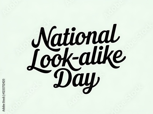 National Look Alike Day celebration graphic