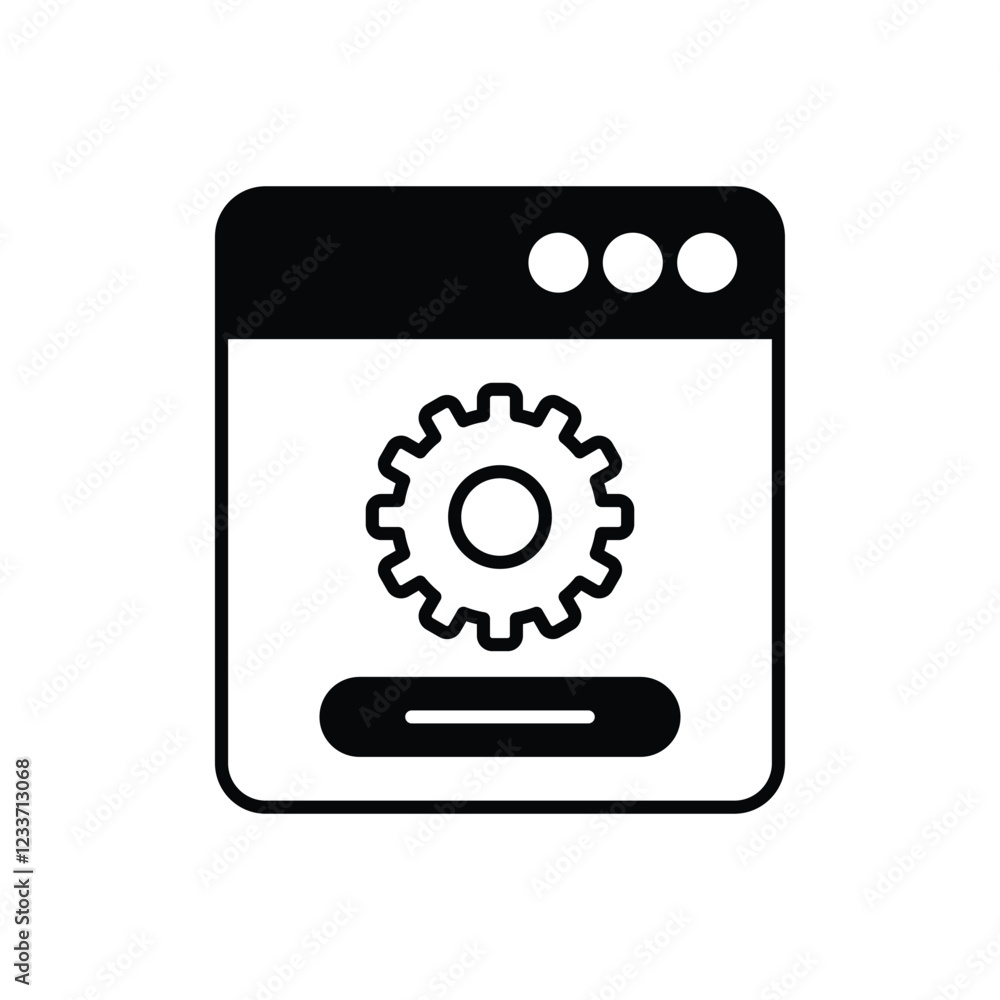Web Setting vector icon Web Setting vector icon