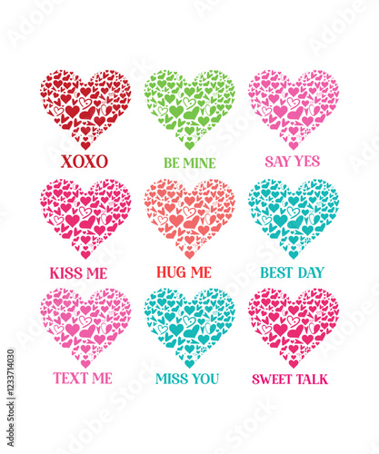 Valentine's Day SVG Bundle, Valentine's Day SVG, Heart svg, Love svg, Valentine svg, Valentines svg, Cupid svg, Valentine Quote, Love png designs, 