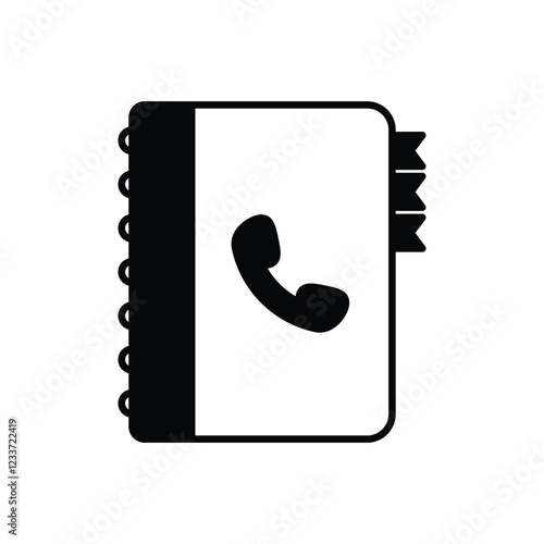 Phone Book vector icon