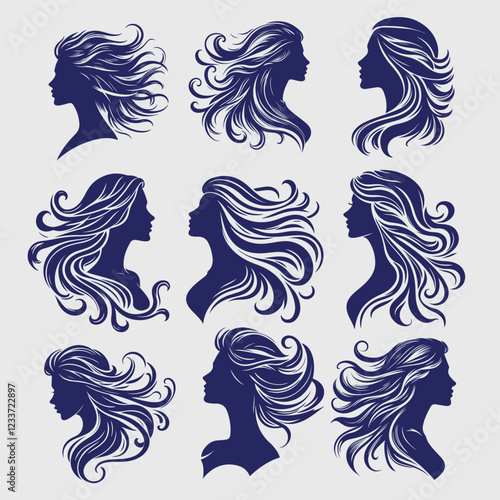 woman silhouette vector art pack
