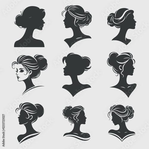 woman silhouette vector art pack