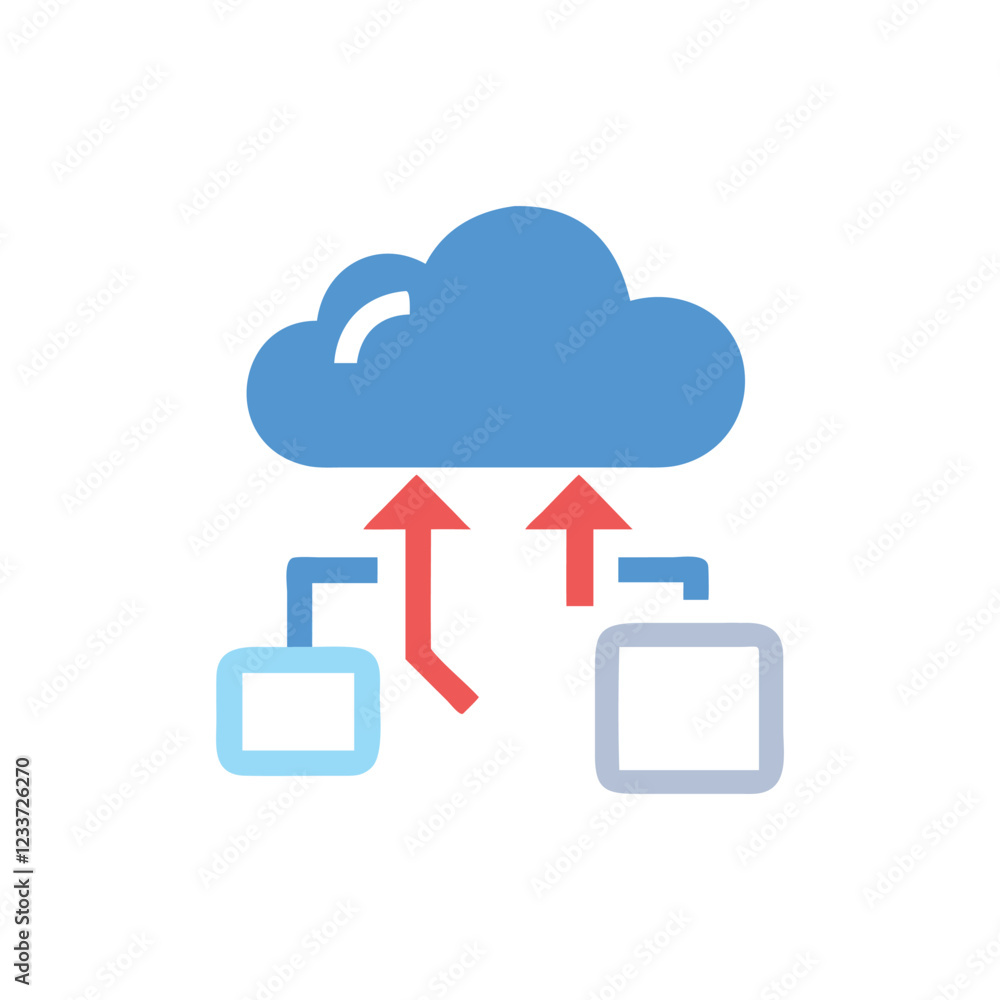 Comprehensive Cloud Migration Icon for Data Management Comprehensive Cloud Migration Icon for Data Management