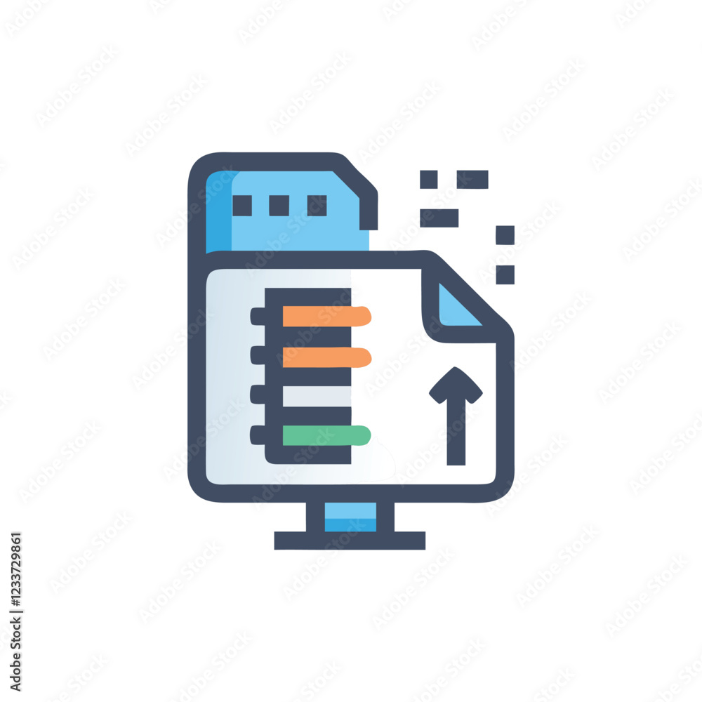 Data Compression Icon for Efficient Storage Data Compression Icon for Efficient Storage