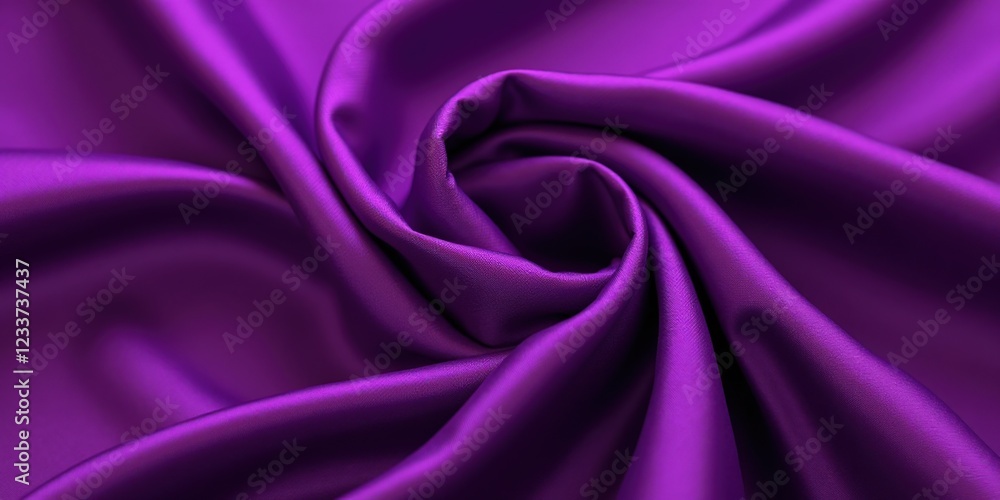 Deep purple satin with a glossy sheen; its elegant folds suggest motion in a sumptuous close-up Deep purple satin with a glossy sheen; its elegant folds suggest motion in a sumptuous close-up