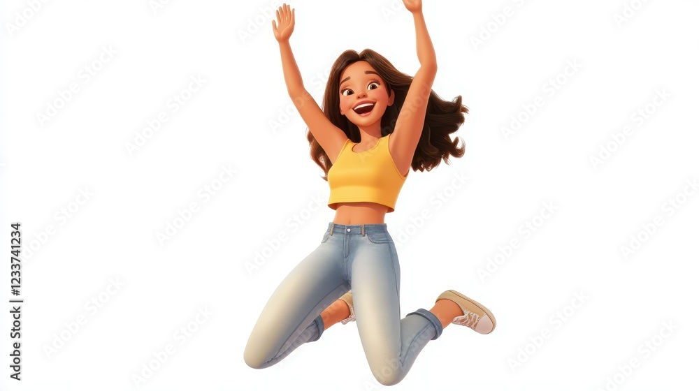 A cheerful, smiling cartoon character of an elderly grandmother giving a thumbs-up gesture in a 3D style design. A cheerful, smiling cartoon character of an elderly grandmother giving a thumbs-up gesture in a 3D style design.