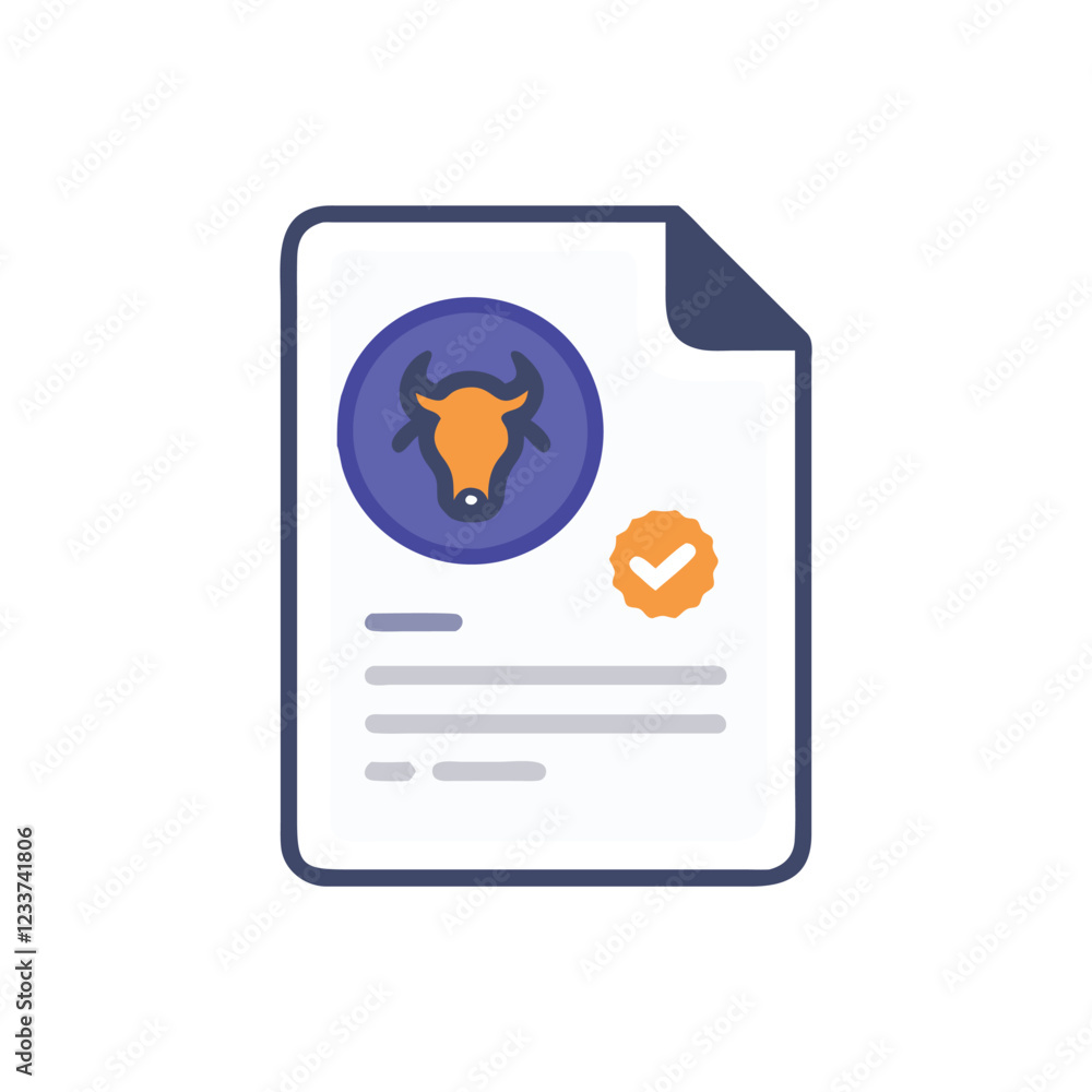 Obraz premium Innovative GNU License Solutions Icon