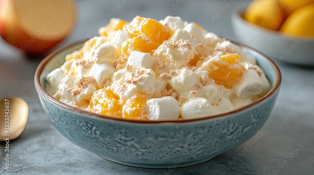 Ambrosia salad with marshmallow and vanilla yogurt Ambrosia salad with marshmallow and vanilla yogurt