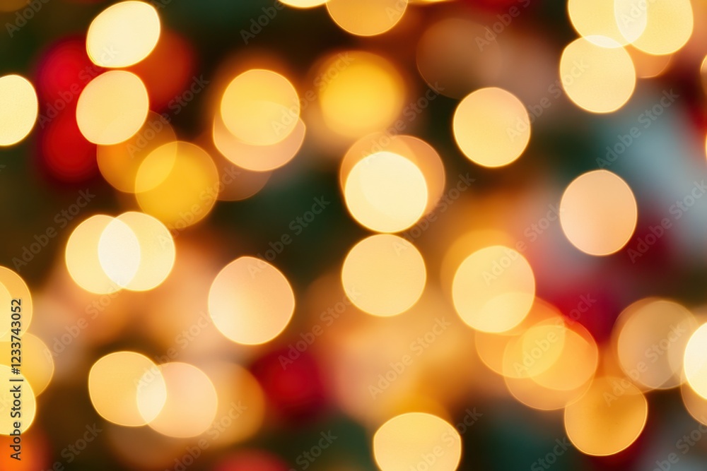 Festive bokeh lights, Christmas tree, blurry background, holiday card Festive bokeh lights, Christmas tree, blurry background, holiday card