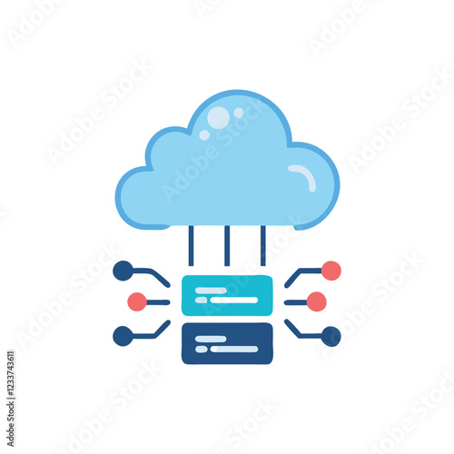  IaaS Icon for Cloud Infrastructure Services