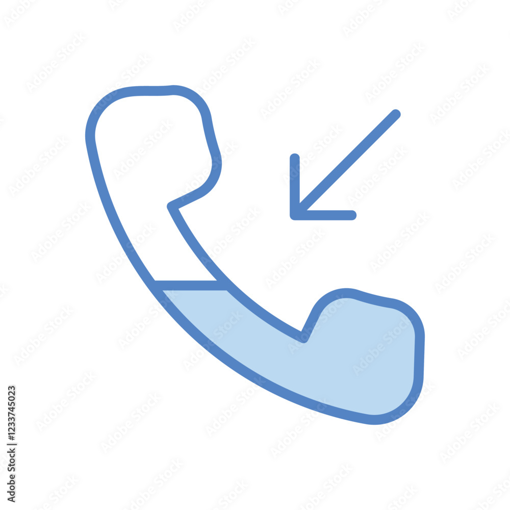 Incomming Call icon. Userinter face icon design. vector graphic Incomming Call icon. Userinter face icon design. vector graphic
