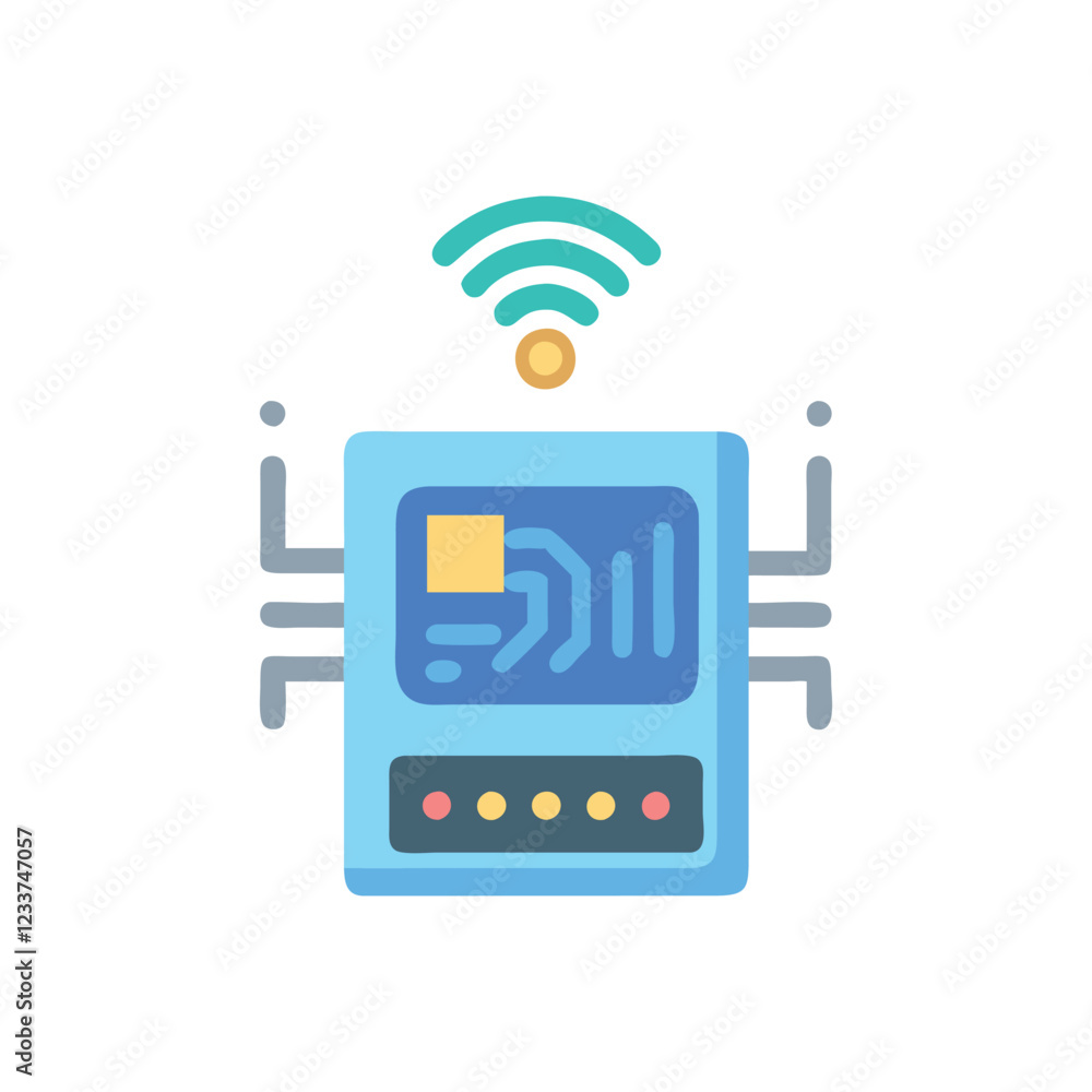IoT Device Icon for Industrial Applications IoT Device Icon for Industrial Applications