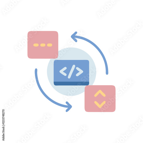  Iterative Development Icon for Agile Methodologies