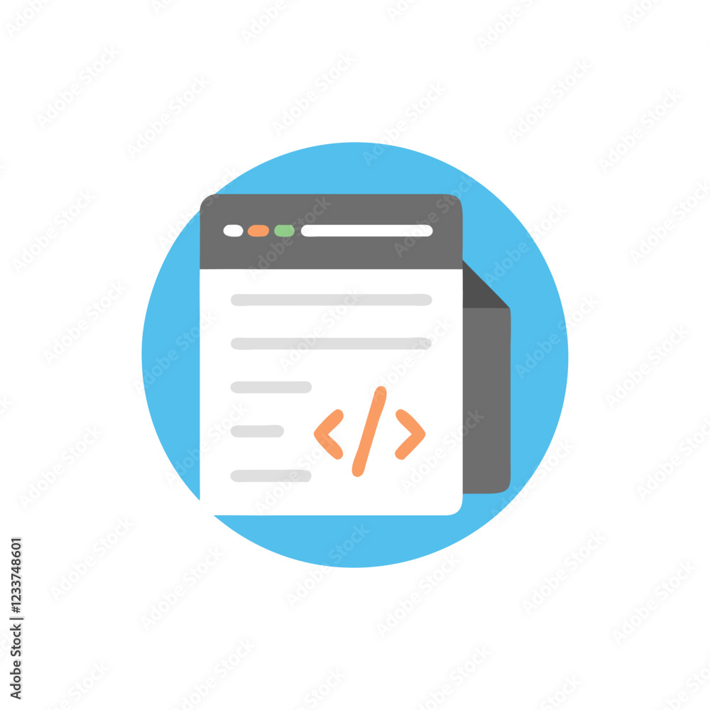 JavaScript Code Icon for Web Development JavaScript Code Icon for Web Development