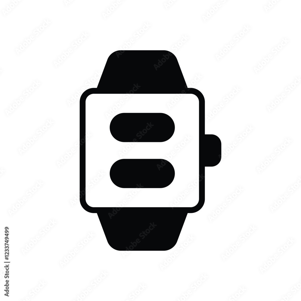 Obraz premium Smart Watch icon. Userinter face icon design. vector graphic