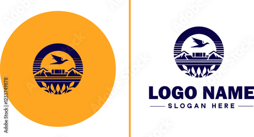 Import icon Importation Importing Influx flat logo sign symbol editable vector