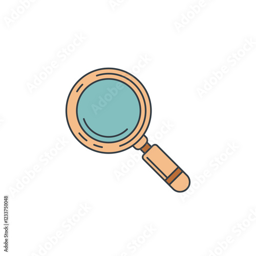 Magnifying Glass icon symbol vector illustration isolated on white background