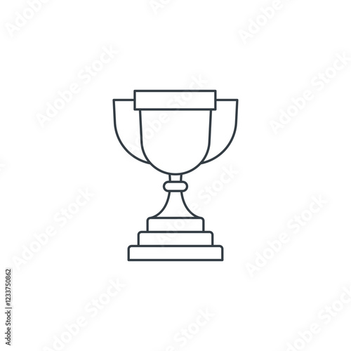 Trophy icon symbol vector illustration isolated on white background